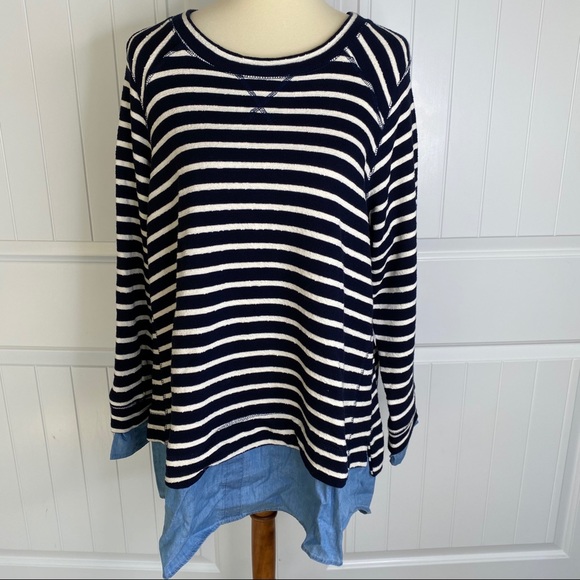 Fever Tops - Fever NWT striped sweater top size 1X large